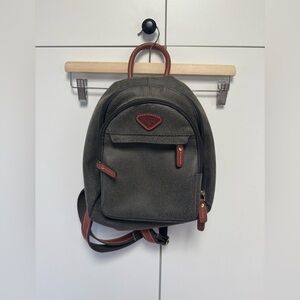 Jump Paris Green and Brown Small Backpack.